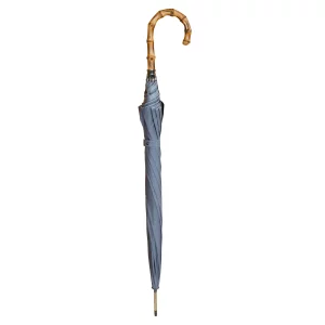 paraplu bamboe handvat 92 cm lang grijs