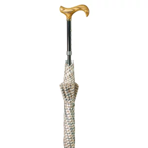 paraplu met wandelstok ruit