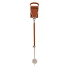 Classic Canes Wandelstok met zitje - Bruin - Leer - Extra brede zitting