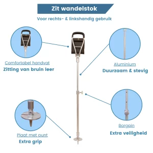 zit wandelstok unique selling points