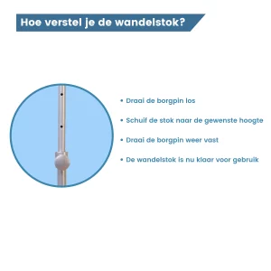 verstellen zitstok uitleg