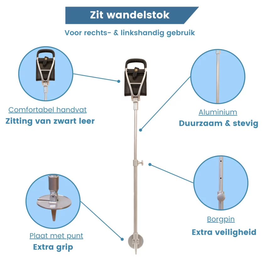 eigenschappen van zitstok in het zwart