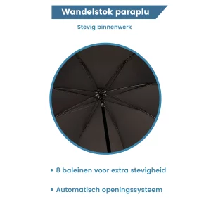 binnenwerk wandelstok paraplu