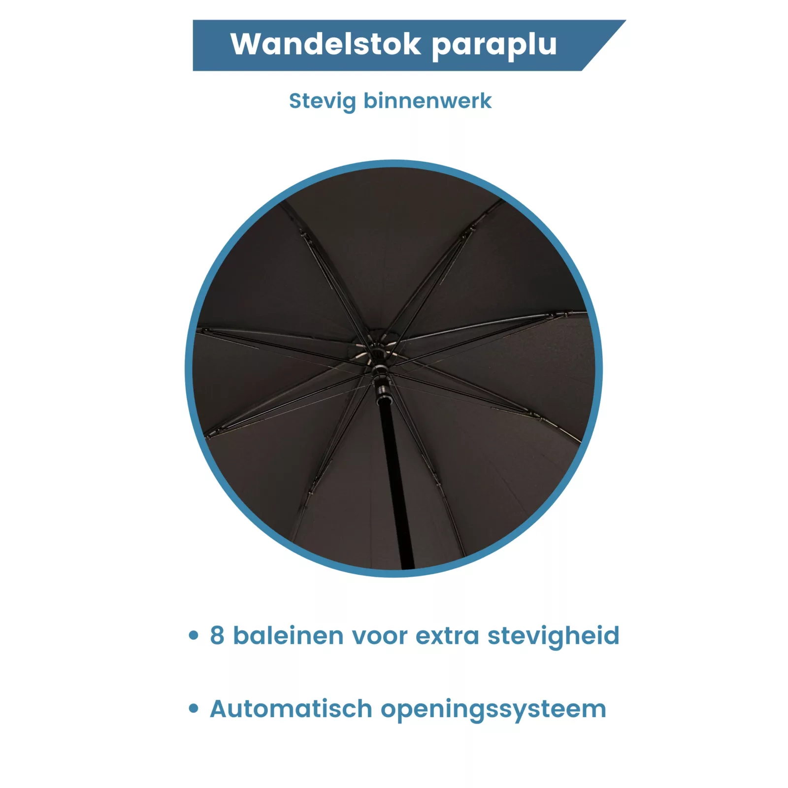binnenwerk wandelstok paraplu