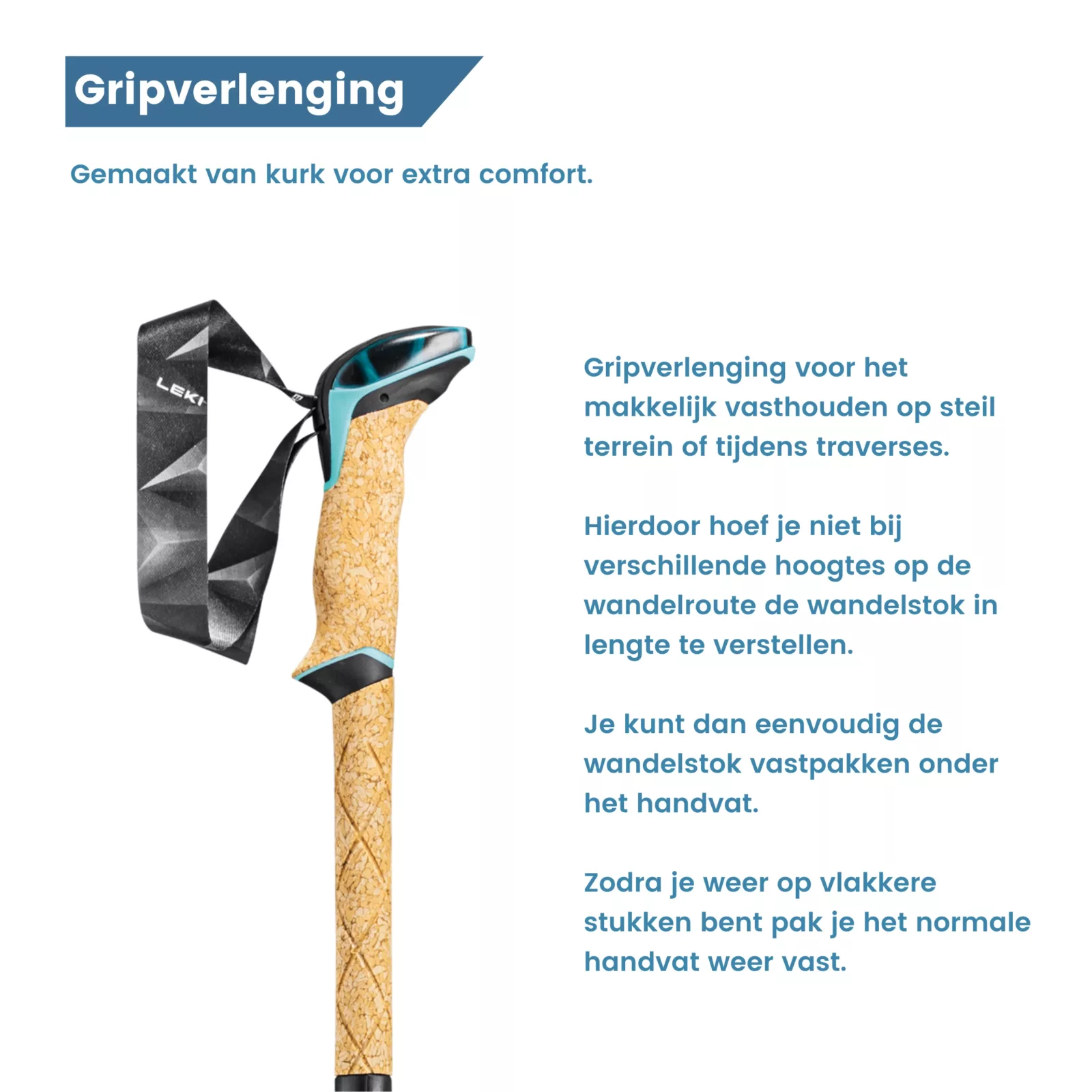 gripverlenging handvat trekking stok cressida