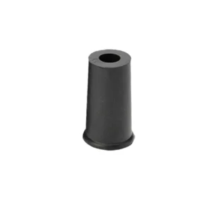 dop wandelstok zwart rond 12 mm