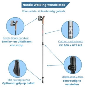 usp nordic walking stokken instructor lichtgewicht