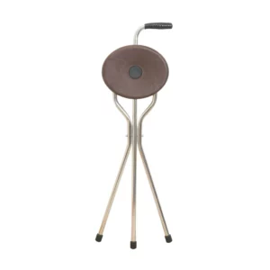 garcia wandelstok met zit driepoot trio maxi bruin