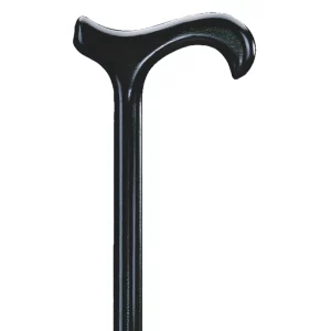 wandelstok beukenhout vrouwen 16 mm zwart