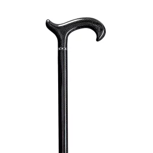 carbon wandelstok zwart lengte 94 cm