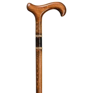 houten wandelstok bijoux bruin