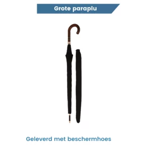 grote paraplu met hoes