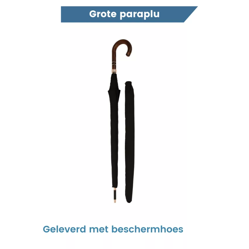 grote paraplu met hoes