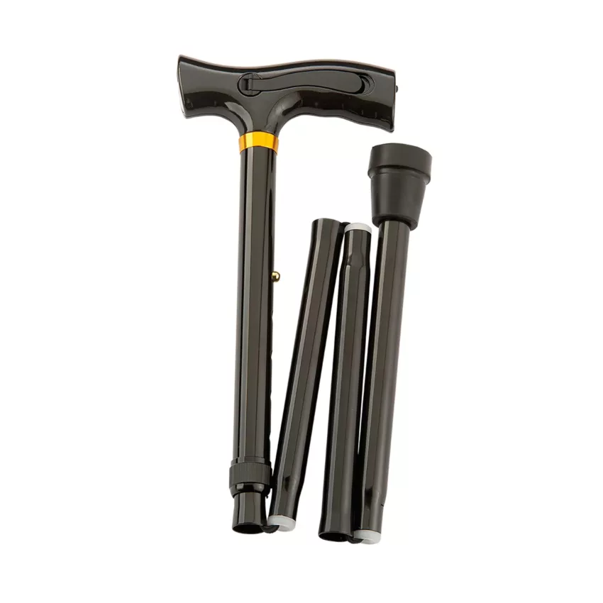 wandelstok opgevouwen met alarm en licht