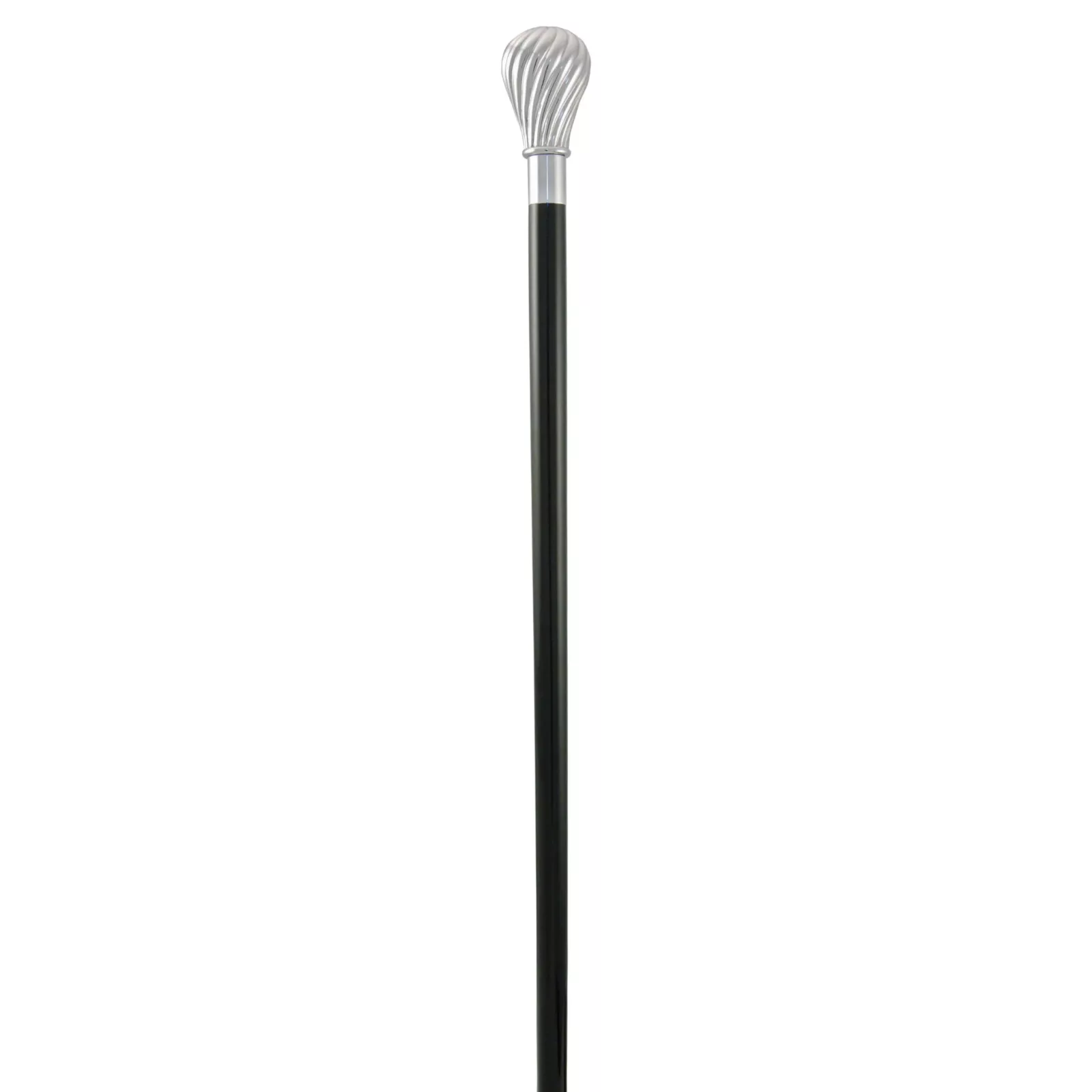 wandelstok met zilveren knop 92 cm lang