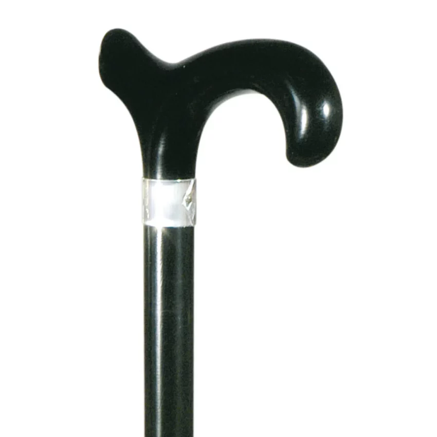 wandelstok van hardhout zwart