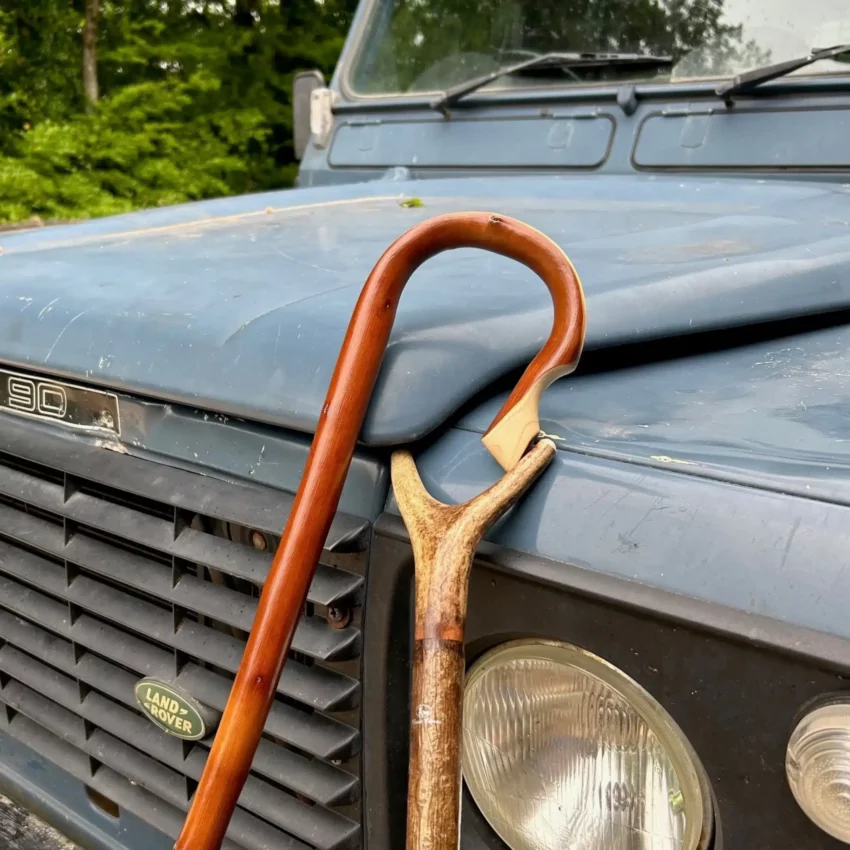 herdersstaf kastanje hout 137 cm lang