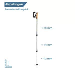 diameter Hike stokken Legacy 2026 lichtgewicht