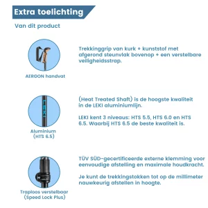 toelichting hikestokken khumbi antishock lichtgewicht