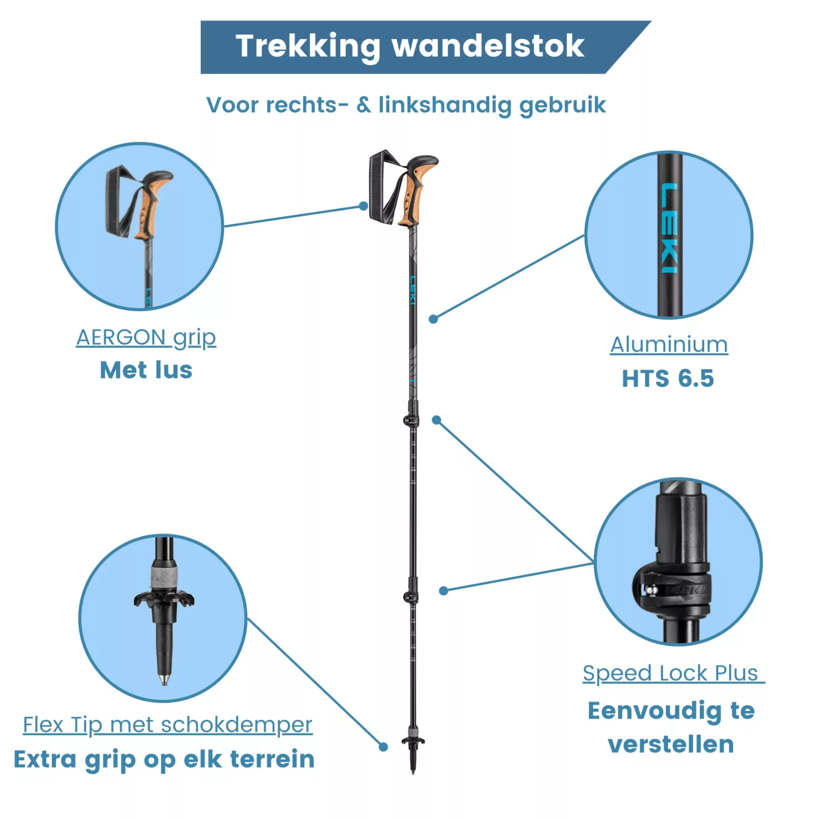 hikestokken khumbu antishock lichtgewicht usp