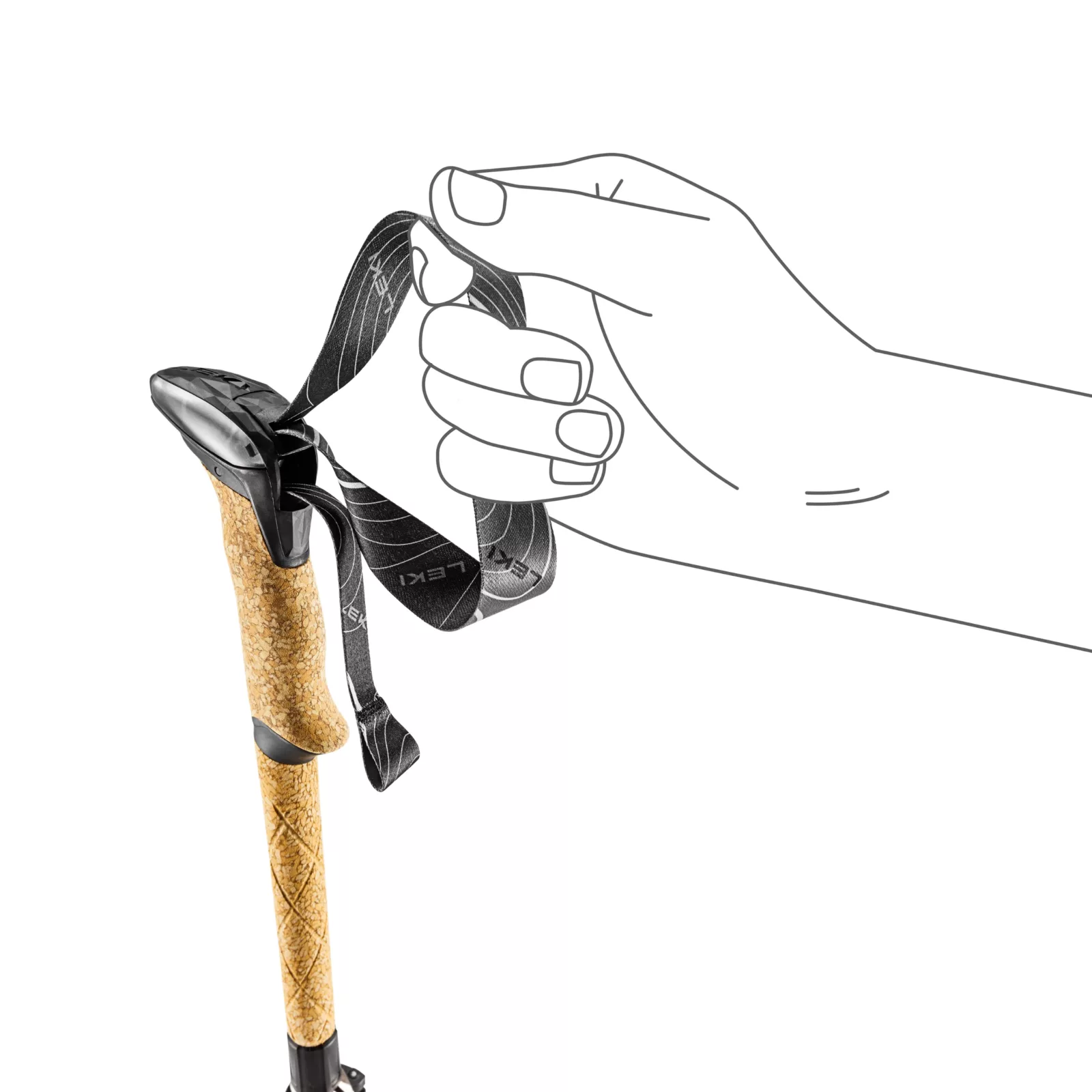 LEKI Trekkingstokken Makalu Compact 2026 antishock – Opvouwbaar – Carbon