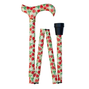 opvouwbare wandelstok aardbeien