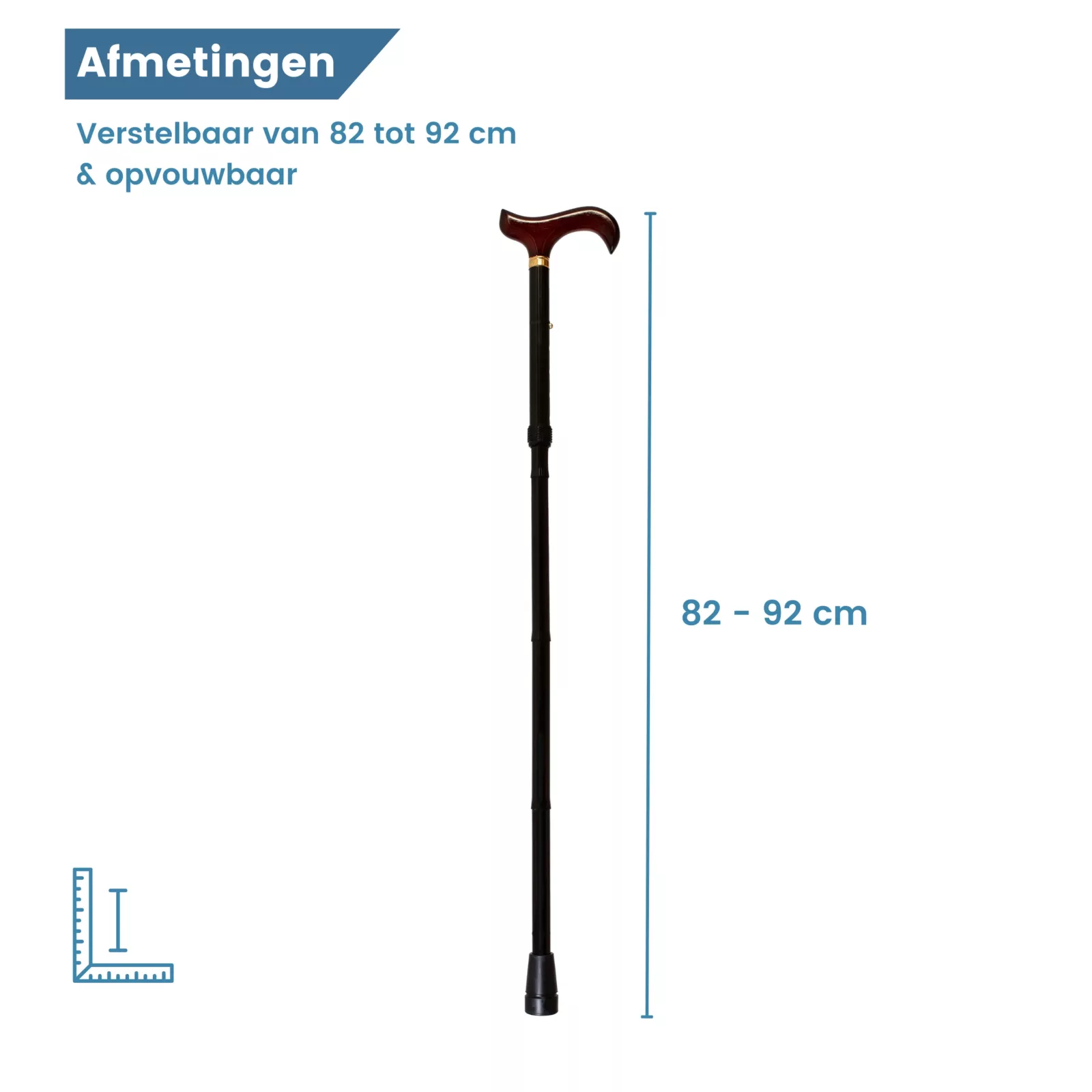 afmetingen wandelstok