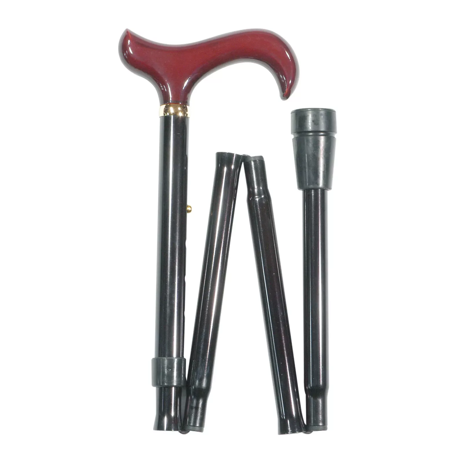 opvouwbare wandelstok bordeauxrood