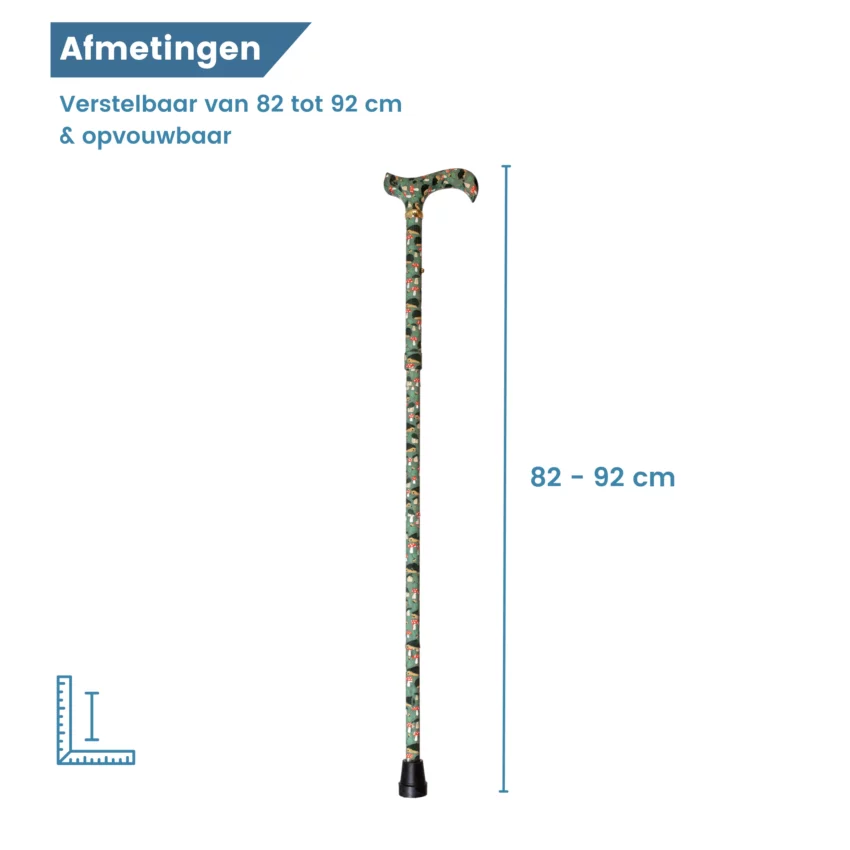 verstelbaar wandelstok lengte