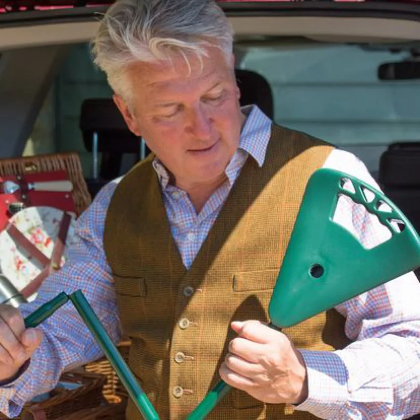 opvouwbare wandelstok groen met zitje flipstick