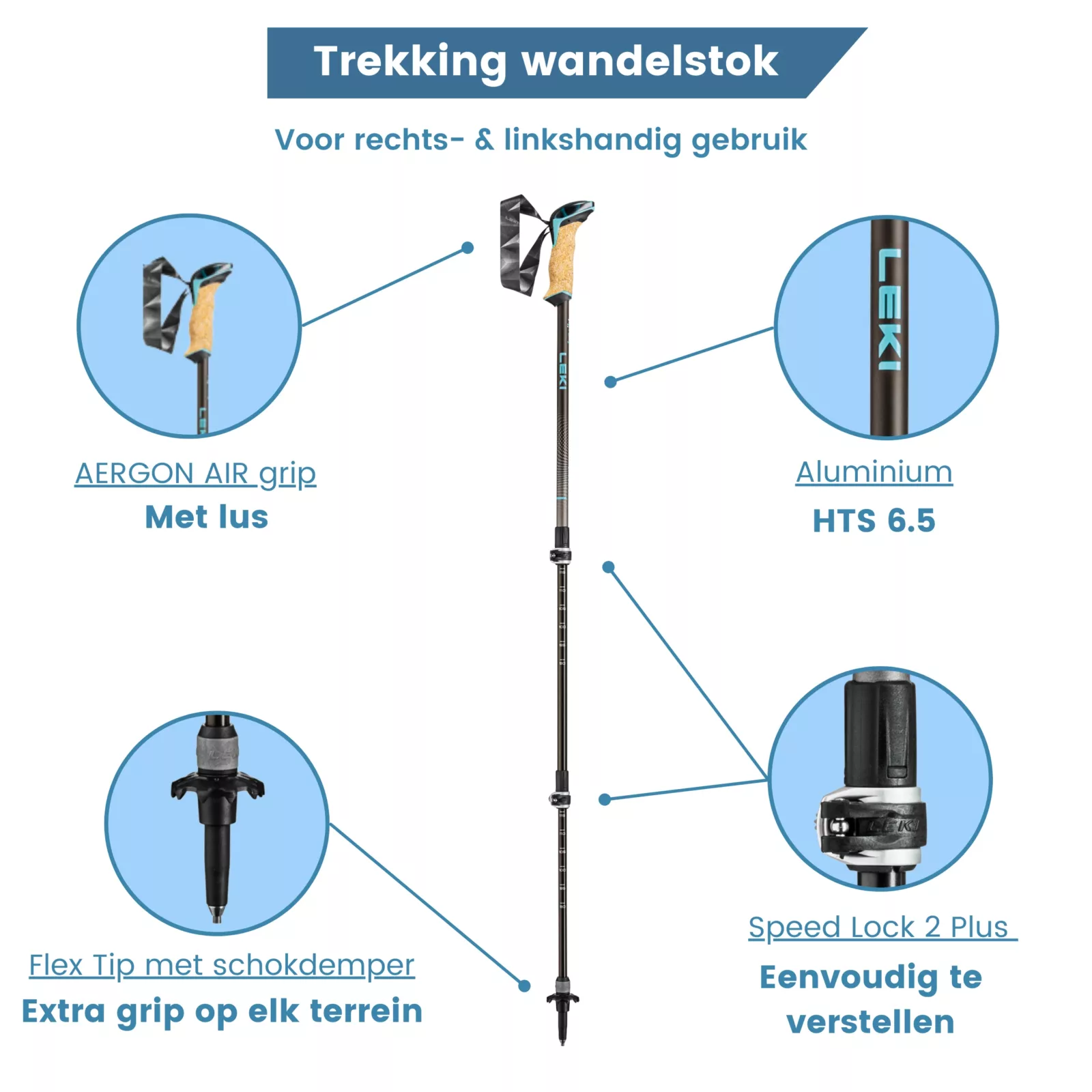 trekkingstokken cressida antishock usp