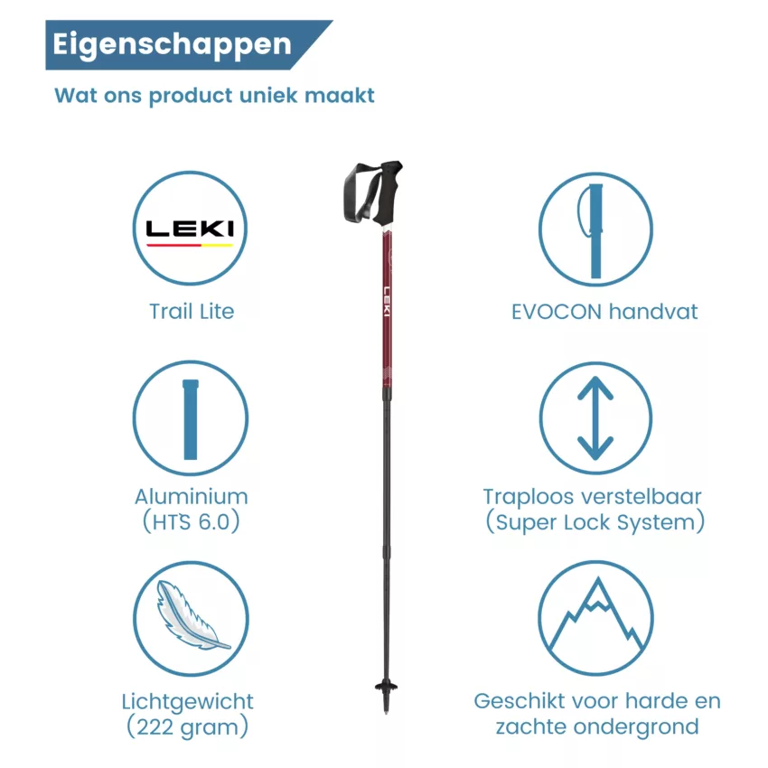eigenschappen wandelstok bergen