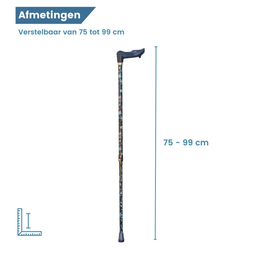 afmetingen verstelbaar van 75 tot 99 cm