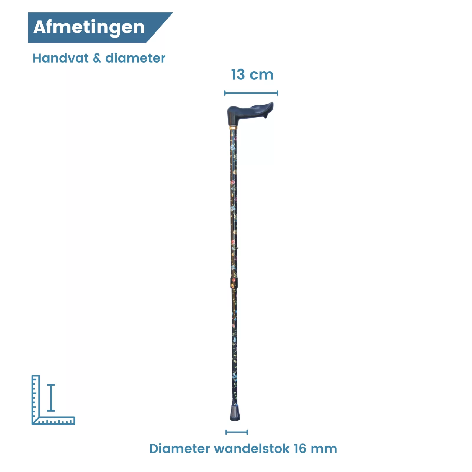 diameter wandelstok