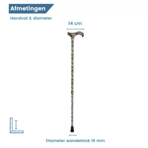 wandelstok groen diameter