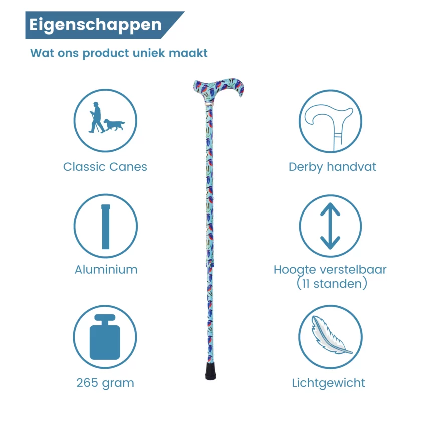 eigenschappen wandelstok