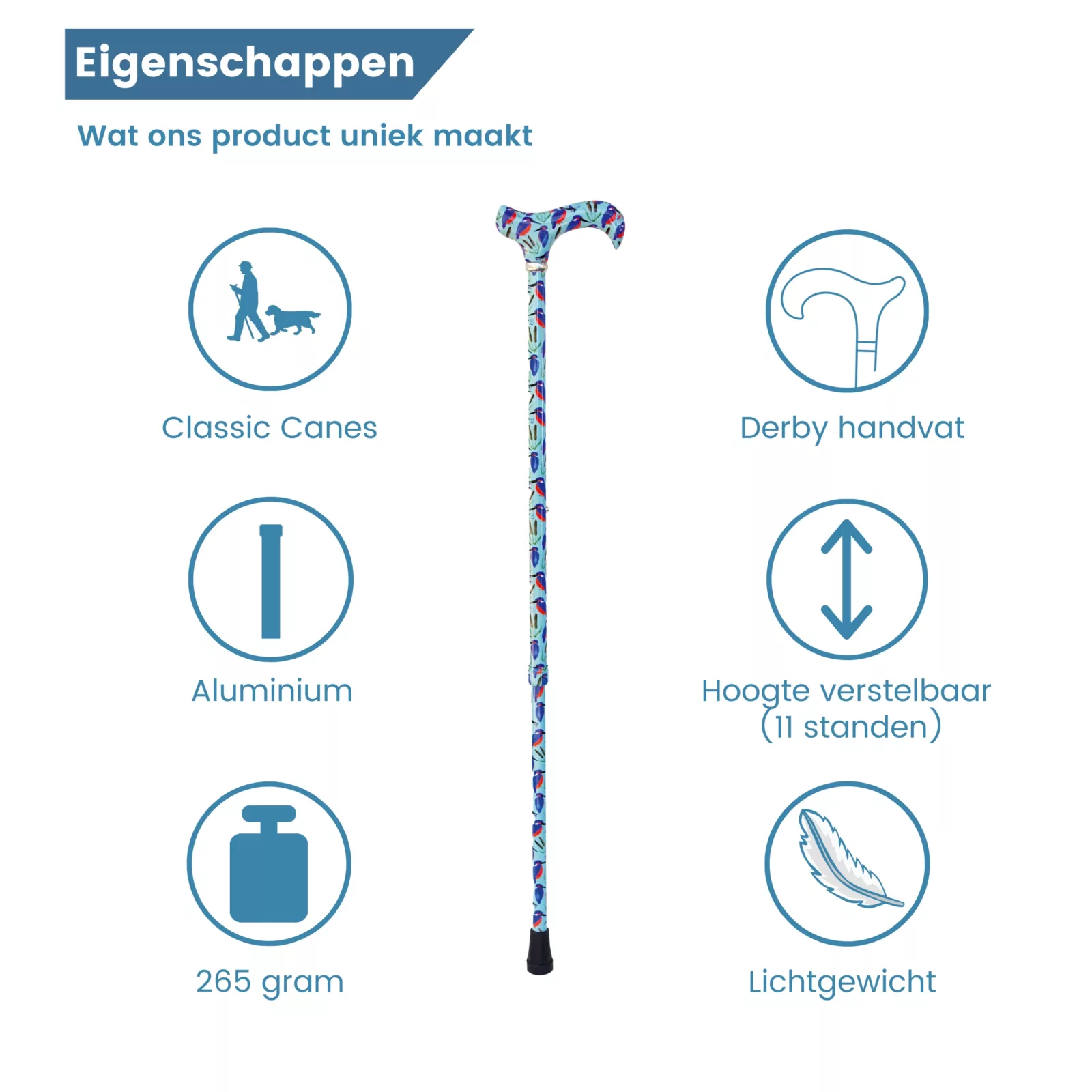 eigenschappen wandelstok