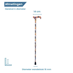 diameter wandelstok