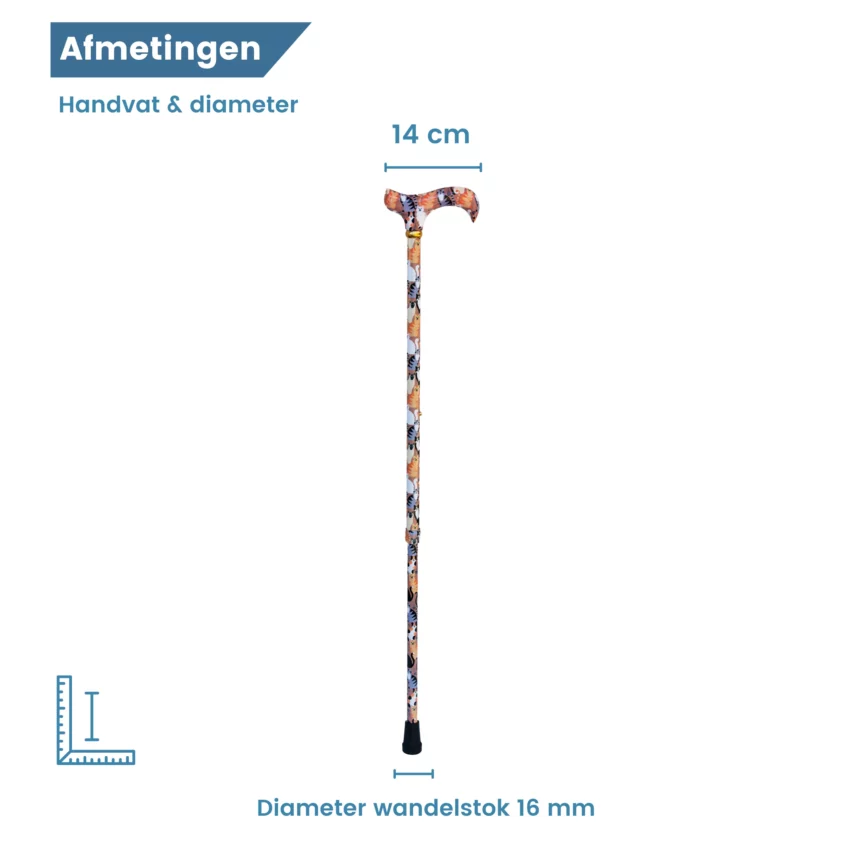 diameter wandelstok