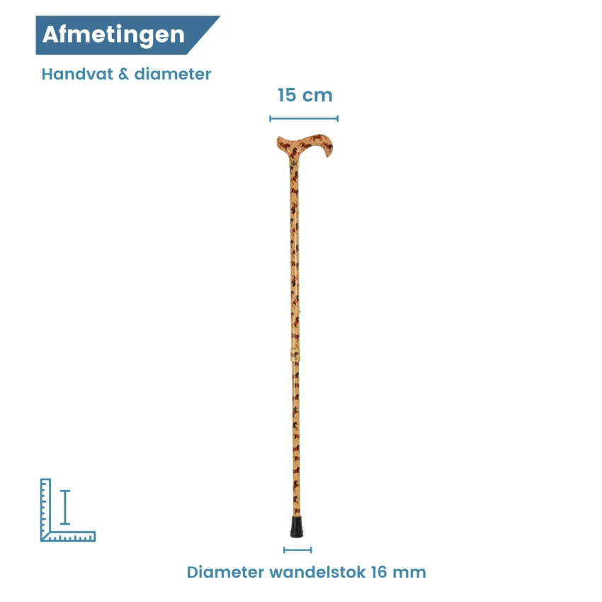 verstelbare wandelstok whistlejacket diameter