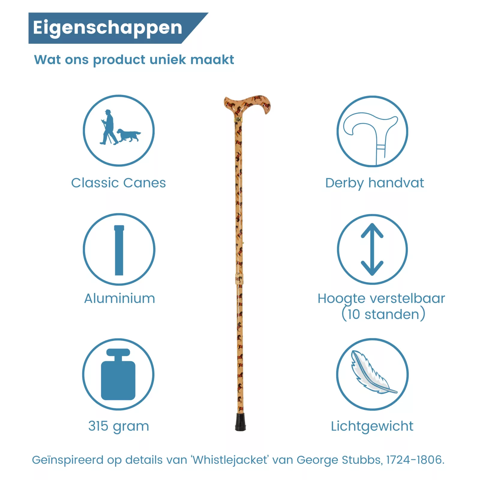 wandelstok eigenschappen paarden