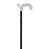 Classic Canes Bijzondere wandelstok - Met zilver zwart acryl handvat
