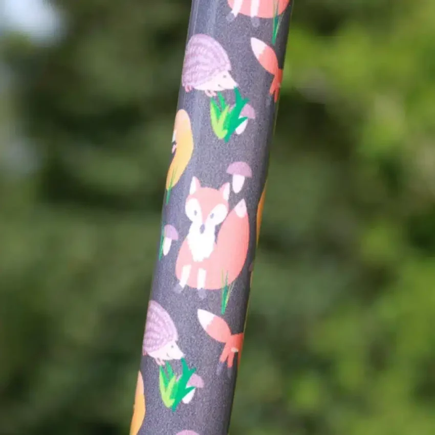 wandelstok boswezens paars print
