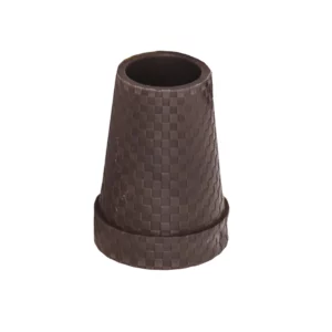 wandelstok dop bruin stalen inleg 16 mm