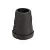 Gastrock Wandelstok dop - Zwart - Met stalen inleg - 16 mm
