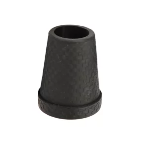 wandelstok dop zwart stalen inleg 14 mm