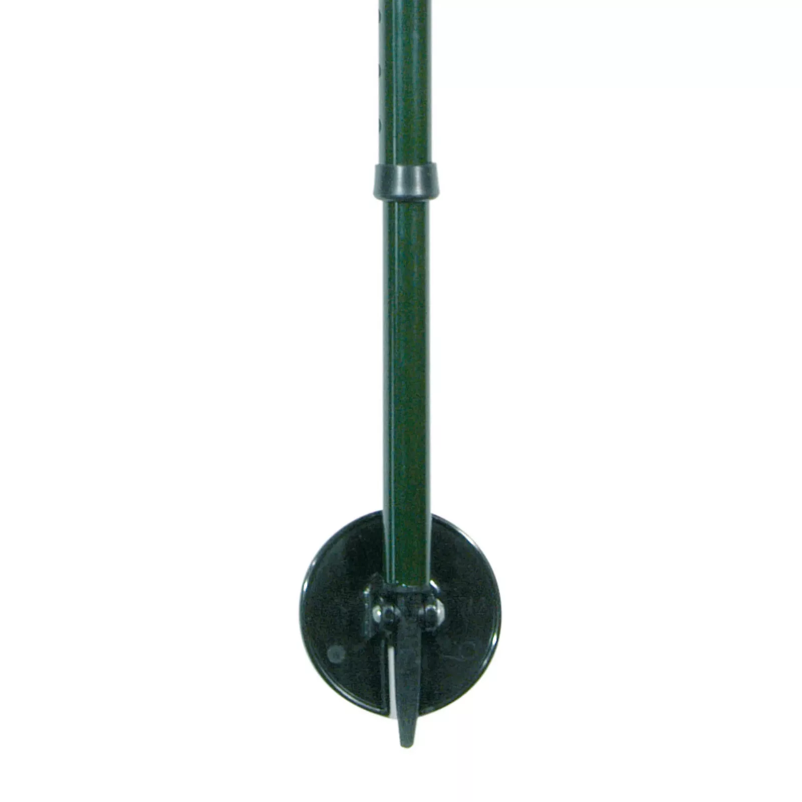 stabiele punt wandelstok met zitje groen