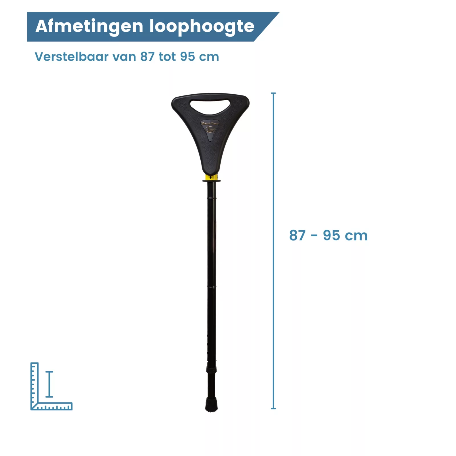 loophoogte flipstick walker zwart