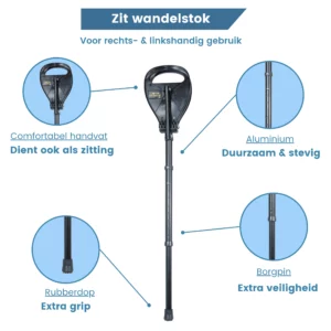 zit wandelstok observer supaseat