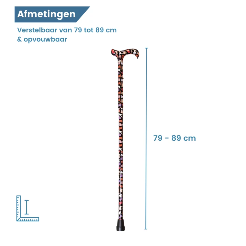 afmetingen wandelstok